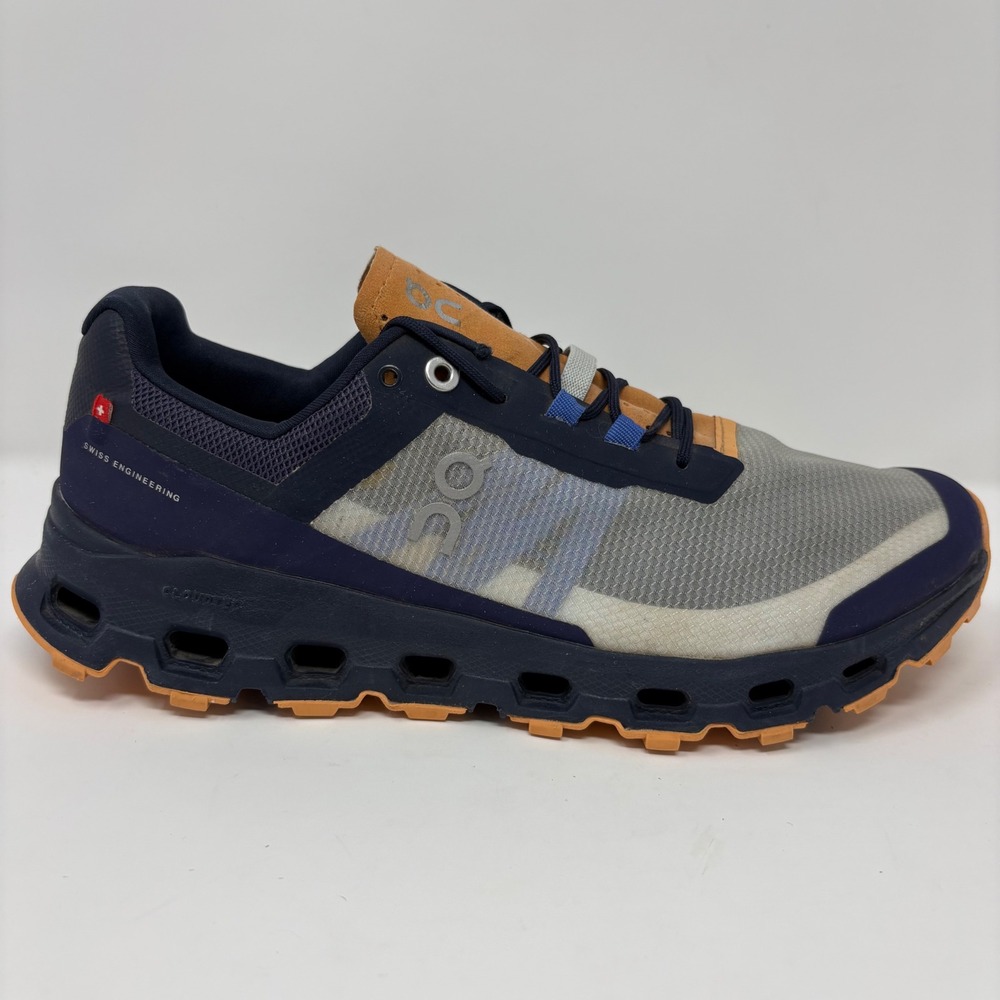 On Running Cloudvista Womens Size 9.5 Navy Orange Running Shoes (64.98592)